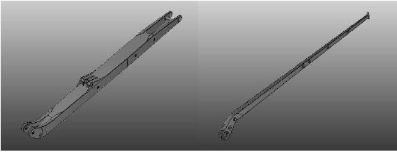 The building machinery jibs from high-strength fine-grain steel S700 MC, S890 QL, S960 QL